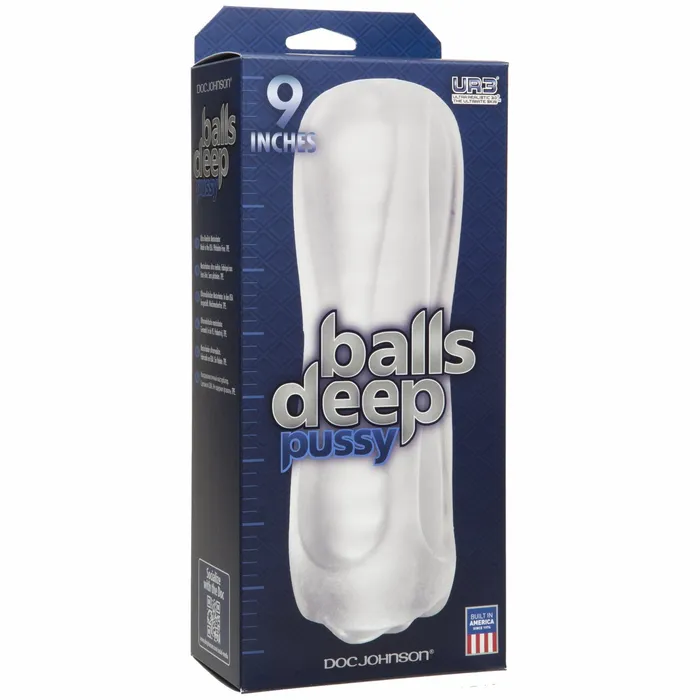Male Sex Toys Doc Johnson Novelties Balls Deep 9in Stroker Pussy