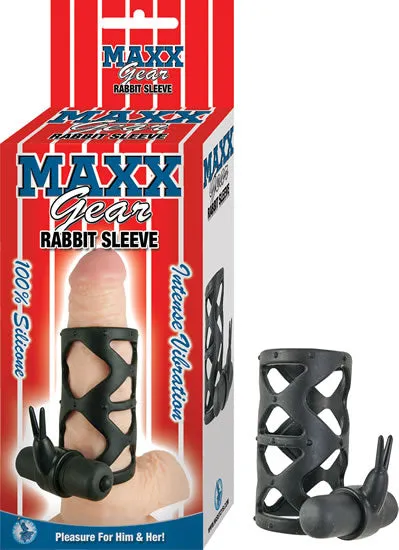 Maxx Gear Rabbit Sleeve Black Nasstoys Vibrators