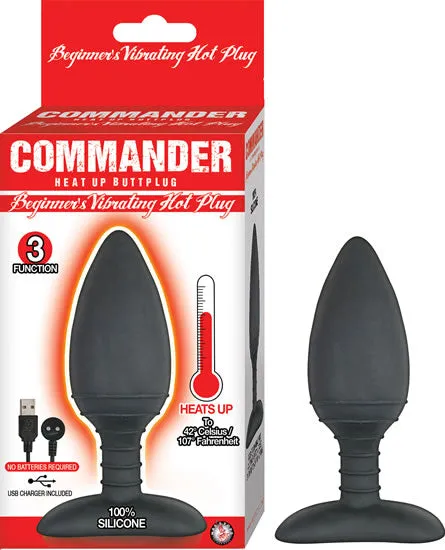 Nasstoys Male Sex Toys Commander Beginners Vibrating Hot PlugBlack