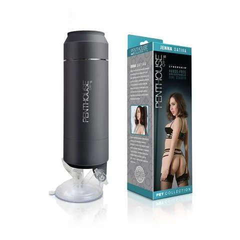 Penthouse Pet Cyberskin Hands Free Adjustable Dual Stroker Jenna Sativa Topco Male Sex Toys Penthouse Pet Cyberskin Hands Free Adjustable Dual Stroker Jenna Sativa Topco Male Sex Toys