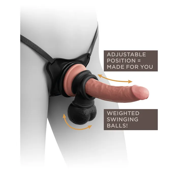 Pipedream Dildos King Cock Elite Swinging Silicone Balls Pipedream Dildos King Cock Elite Swinging Silicone Balls
