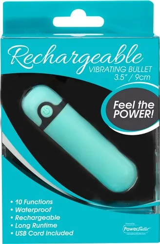 Rechargeable Bullet Teal BMS Enterprises Vibrators