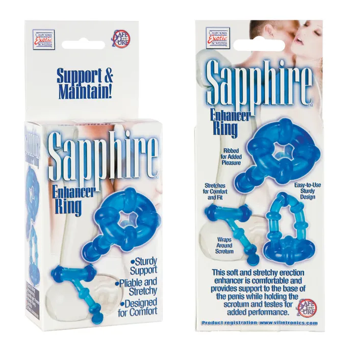 Sapphire Enhancer Ring California Exotic Novelties Male Sex Toys