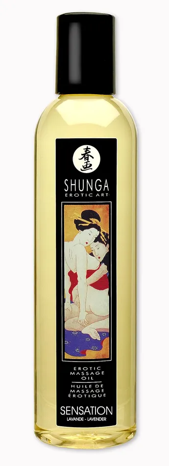 Shunga Couples Massage Oil SensationLavender