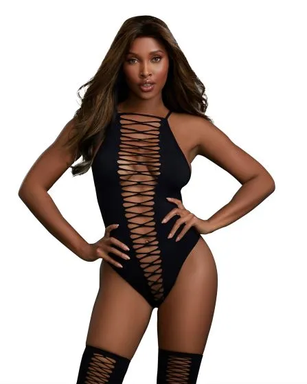 Teddy Stockings Dmd One Size Dream Girl Lingerie Teddies And Bodies