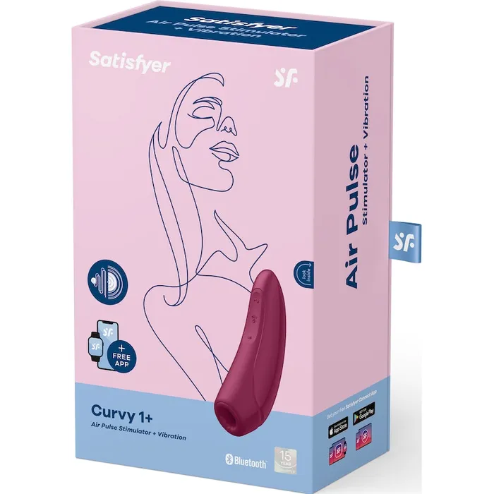 Vibrant Vibes Australia Quality Sex Toys Great Prices Vibrators Satisfyer Curvy1 Rose Red