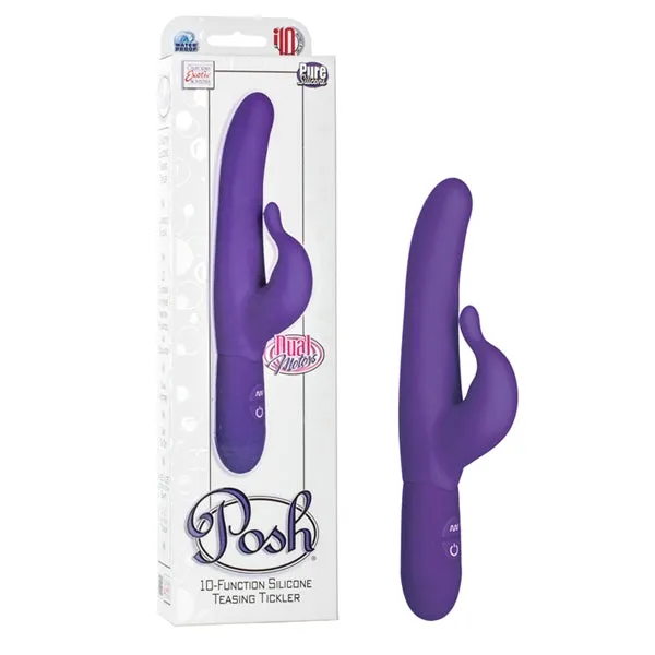 Vibrators California Exotic Novelties Posh Teasing Tickler 10 Function Purple Vibrators California Exotic Novelties Posh Teasing Tickler 10 Function Purple