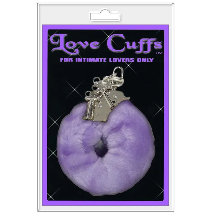 Vibrators Love Cuffs Plush Lavender Golden Triangle