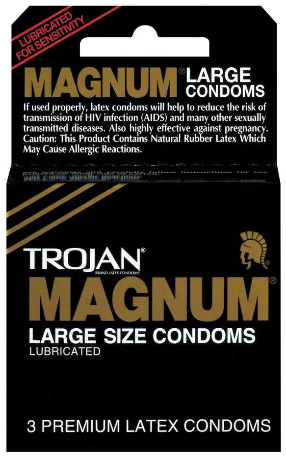 Vibrators Paradise Products Trojan Magnums 3pk