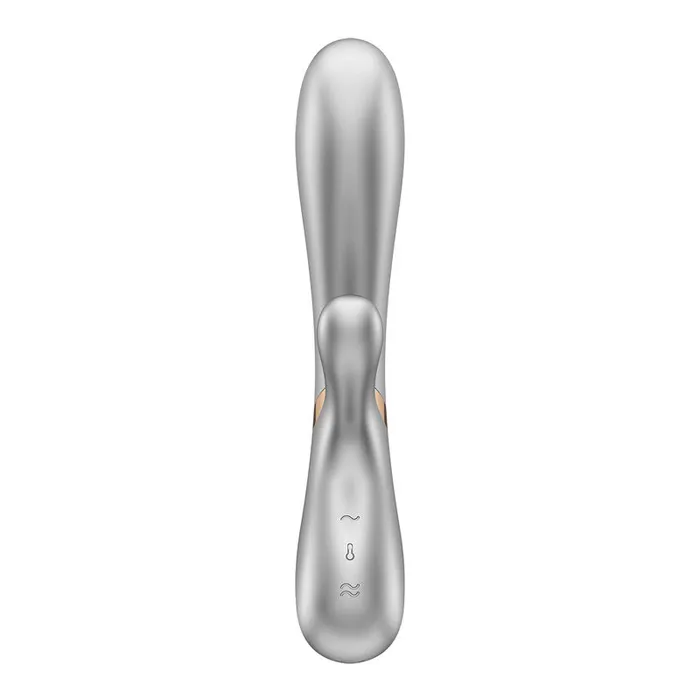 Vibrators Satisfyer Satisfyer Hot Lover Rabbit Vibrator SilverChampagne
