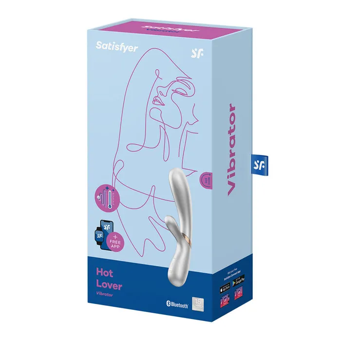Vibrators Satisfyer Satisfyer Hot Lover Rabbit Vibrator SilverChampagne