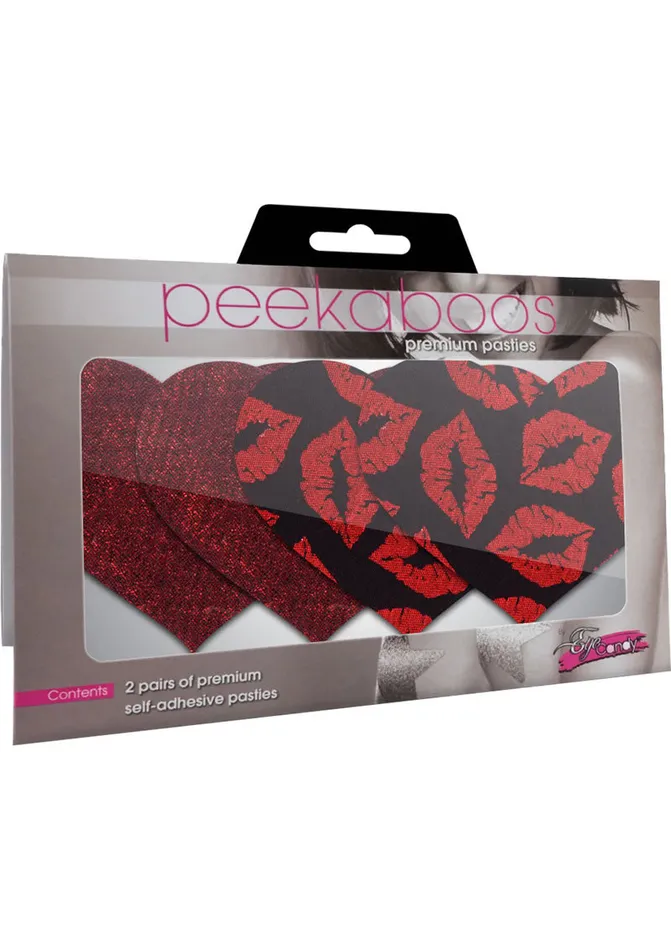 XGen Products Vibrators Pasties Pure Passion Hearts