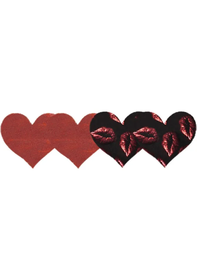 XGen Products Vibrators Pasties Pure Passion Hearts