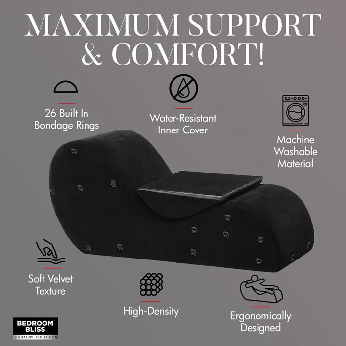 XR Brands Couples Bedroom Bliss Bondage Love Couch XR Brands Couples Bedroom Bliss Bondage Love Couch