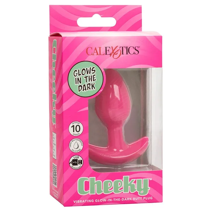 Cal Exotics Anal Cheeky Vibrating GlowInTheDark Butt Plug