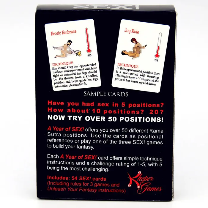 Couples Pleasure Passion A Year Of Sex Cards