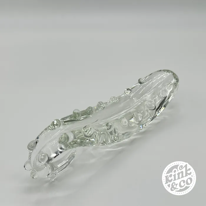 KinkCo Textured Twisted Tentacle Clear Glass Sensual Glass Dildo Dildos KinkCo Textured Twisted Tentacle Clear Glass Sensual Glass Dildo Dildos