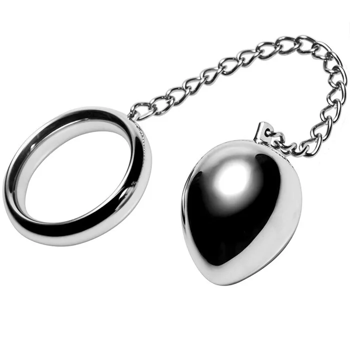 Male Sex Toys COCK RING IN METALLO 50MM CADENA CON BOLA METAL METAL HARD
