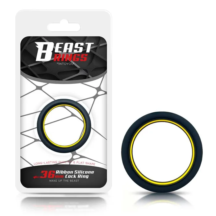 Male Sex Toys Love Cherry Beast Rings Cock Ring BlackYellow