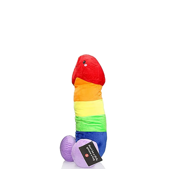 Rainbow Penis Stuffy Plush Toy Shots Male Sex Toys