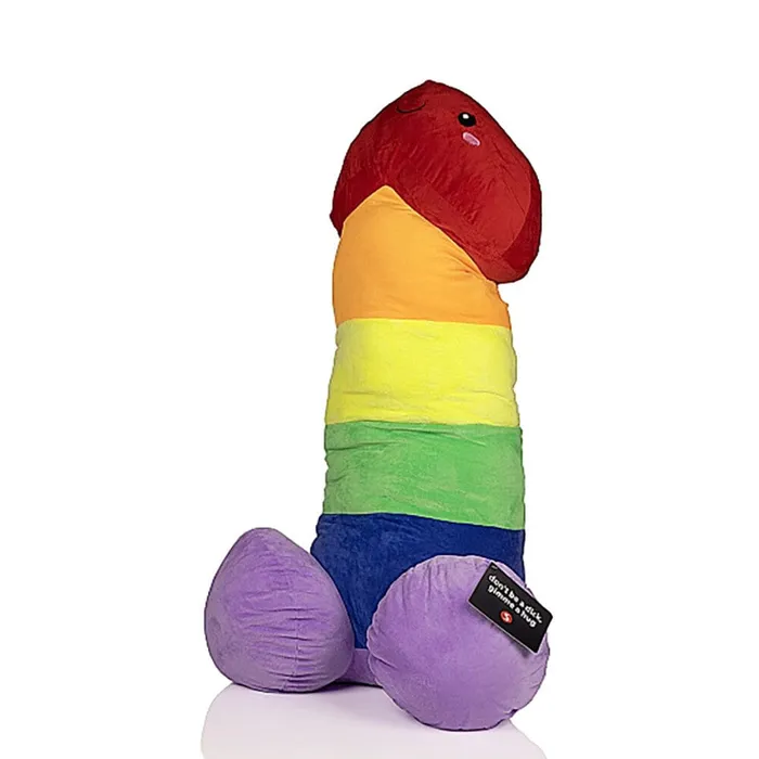 Rainbow Penis Stuffy Plush Toy Shots Male Sex Toys