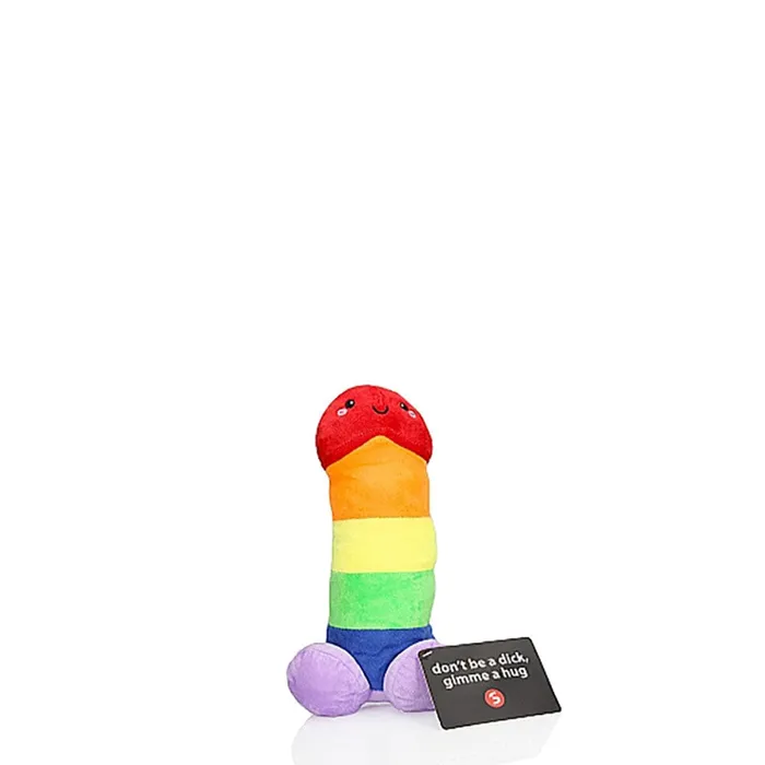 Rainbow Penis Stuffy Plush Toy Shots Male Sex Toys