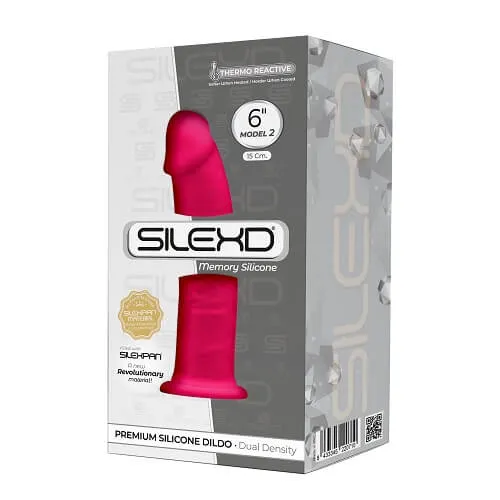SilexD 6 inch Realistic Silicone Dual Density Dildo with Suction Cup Pink SilexD Dildos SilexD 6 inch Realistic Silicone Dual Density Dildo with Suction Cup Pink SilexD Dildos