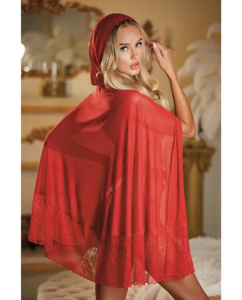 Allure Lingerie Vibrators Allure Lace Mesh Cape Wattached Waist Belt gstring Not Included Red Os Allure Lingerie Vibrators Allure Lace Mesh Cape Wattached Waist Belt gstring Not Included Red Os
