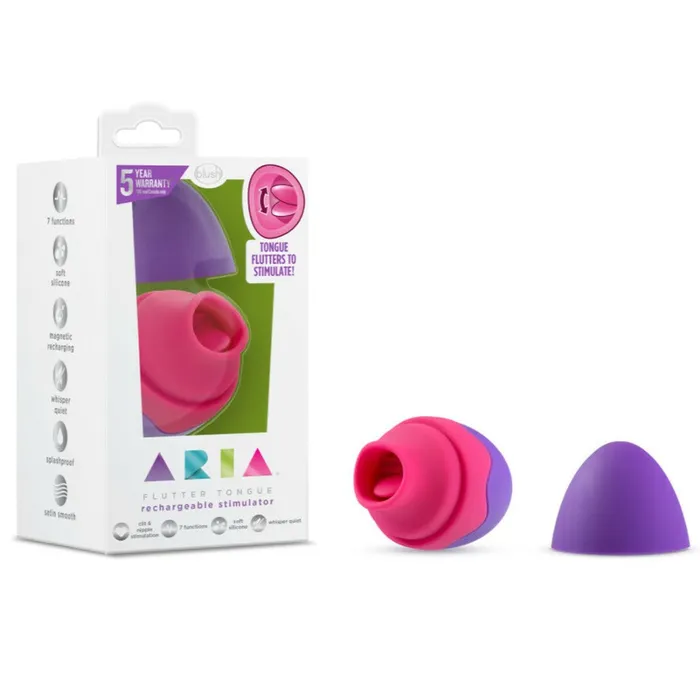 Blush Novelties Vibrators Aria Flutter Tongue Stimulator Discreet Clit Licking Toy
