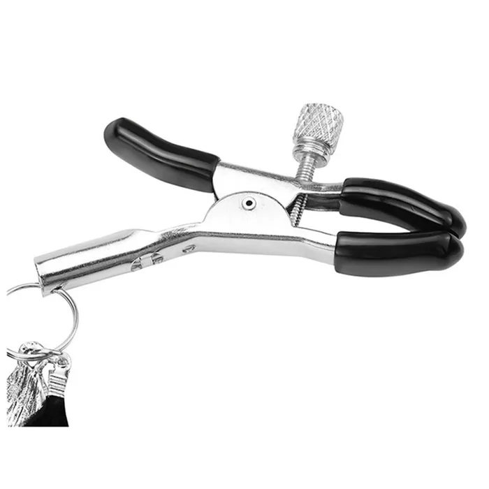 Bohemian Feather and Bell Nipple Clamps Dark Amour Vibrators