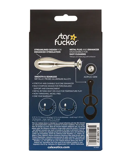 CalExotics Anal Star Fucker Teardrop Gem Plug Wsilicone Enhancer
