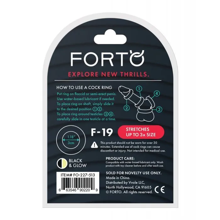 Dildos Kinkly Forto F19 TwoTone Glow in the Dark