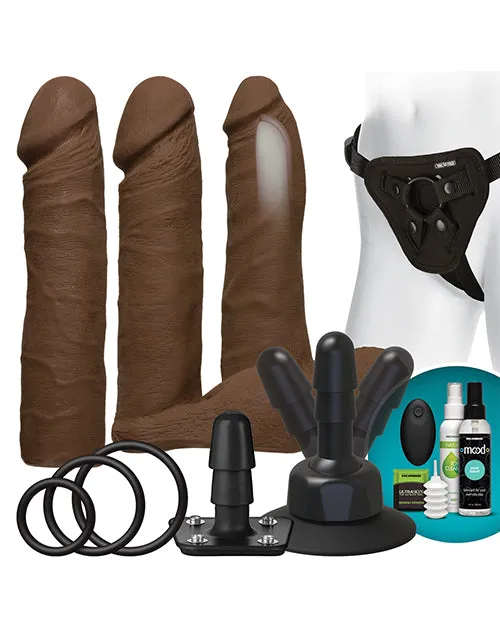 Doc Johnson Female Sex Toys Vaculock Vibrating Dual Density Ultraskyn Set Wwireless Remote