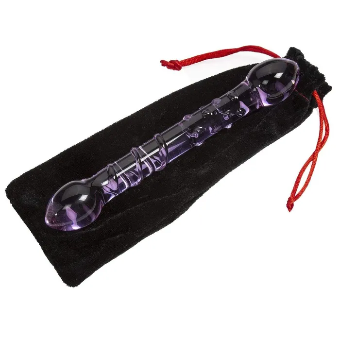 DualEnded Glass GSpot Massager Two Types Of Sensations Pink BOB Female Sex Toys