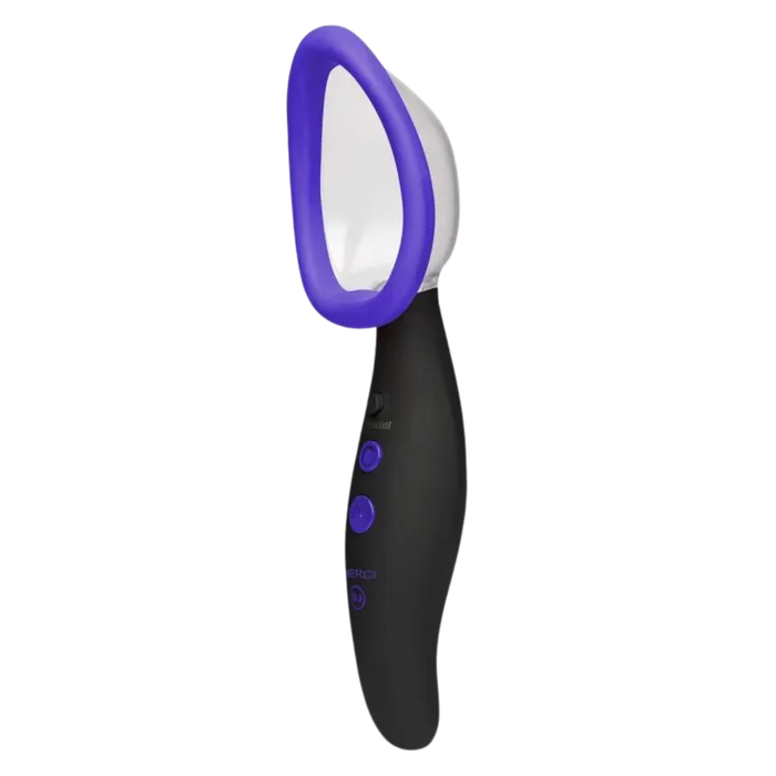 Female Sex Toys Doc Johnson Merci Pumped Rechargeable Silicone Vibrating Pussy Pump
