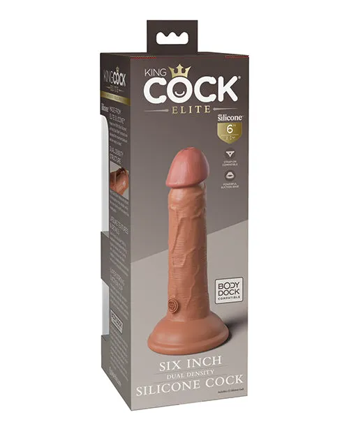 Female Sex Toys Pipedream King Cock Elite 6 Dual Density Silicone Cock