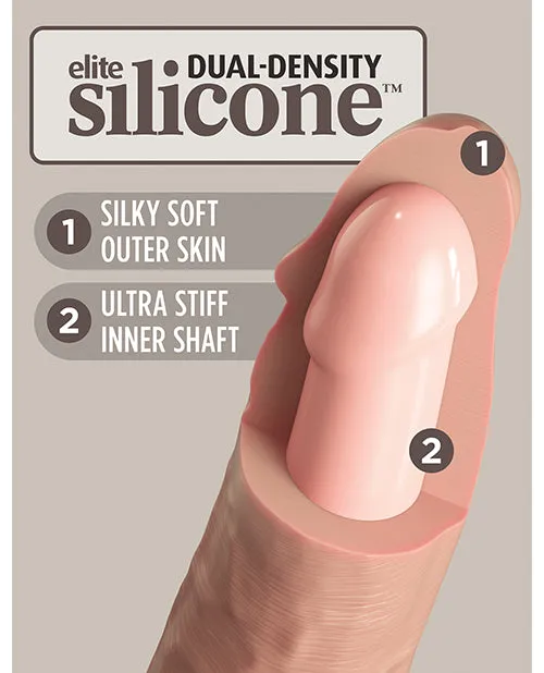 Female Sex Toys Pipedream King Cock Elite 6 Dual Density Silicone Cock