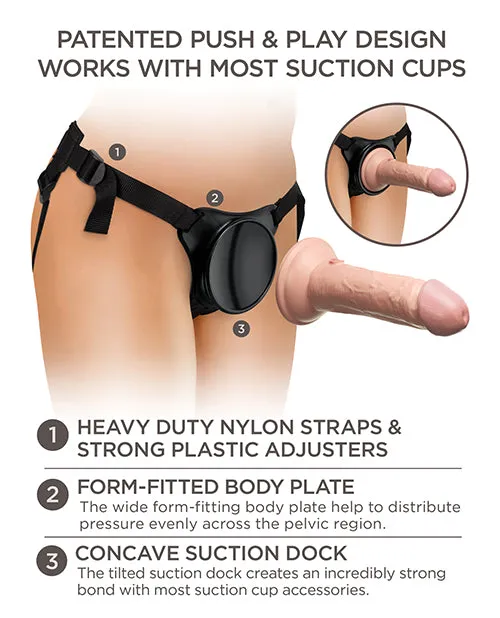 Female Sex Toys Pipedream King Cock Elite Beginners Silicone Body Dock Kit