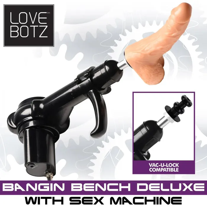 Female Sex Toys XR Brands Deluxe Bangin Bench with Sex Machine