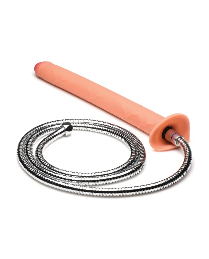 Female Sex Toys XR Brands Hosed Thick Silicone Enema Hose 15 Long