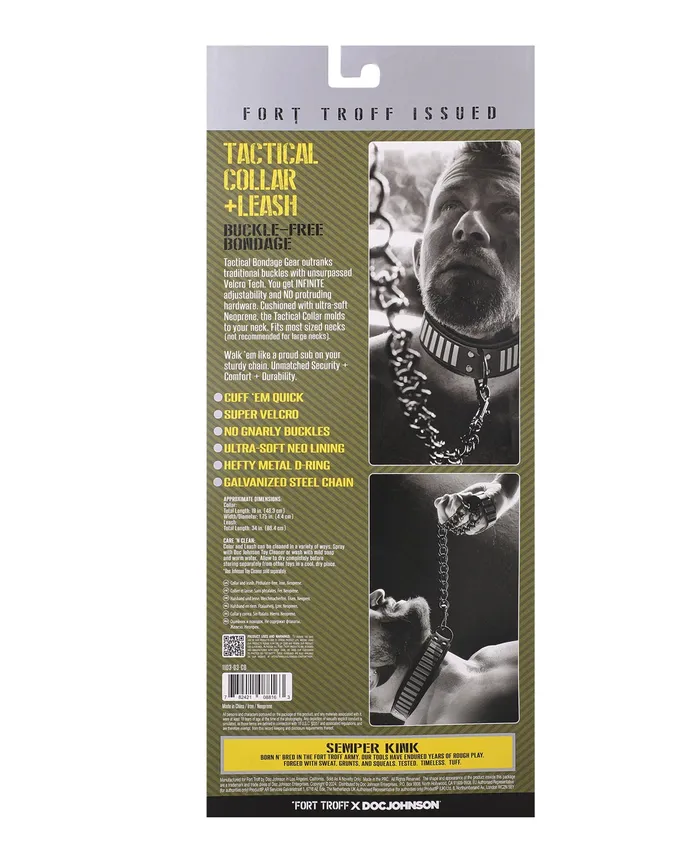Fort Troff Tactical Collar Leash Doc Johnson Vibrators Fort Troff Tactical Collar Leash Doc Johnson Vibrators