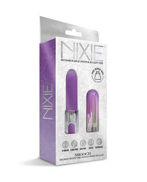 Global Novelties Nixie Smooch Rechargeable Lipstick Vibrator Female Sex Toys
