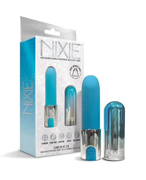 Global Novelties Nixie Smooch Rechargeable Lipstick Vibrator Female Sex Toys