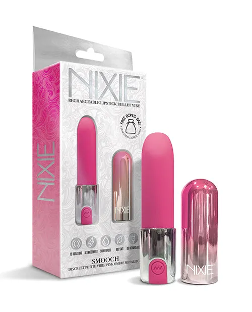 Global Novelties Nixie Smooch Rechargeable Lipstick Vibrator Female Sex Toys