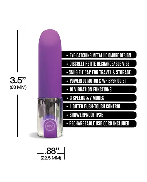 Global Novelties Nixie Smooch Rechargeable Lipstick Vibrator Female Sex Toys