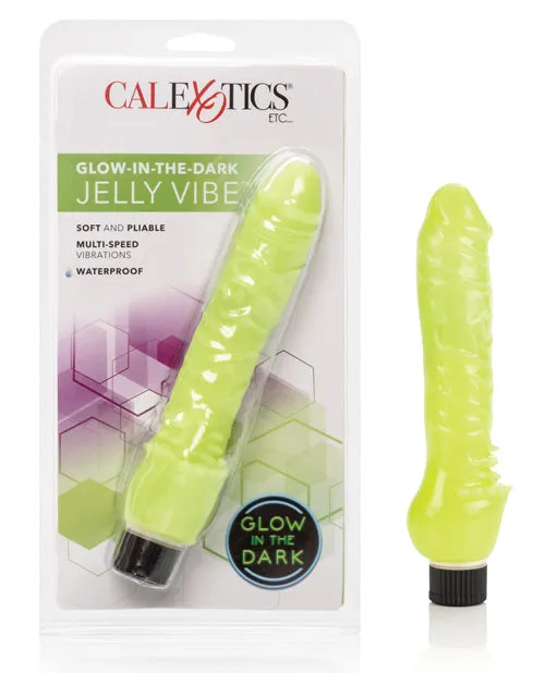 Glow In The Dark 7 Jelly Penis Vibe CalExotics Female Sex Toys