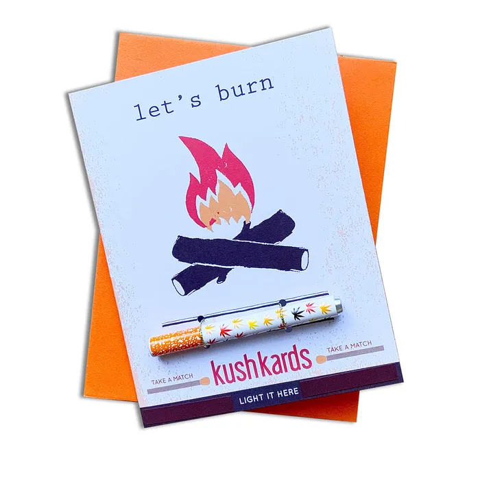 Kush Kards Vibrators Lets Burn One Hitter Kard