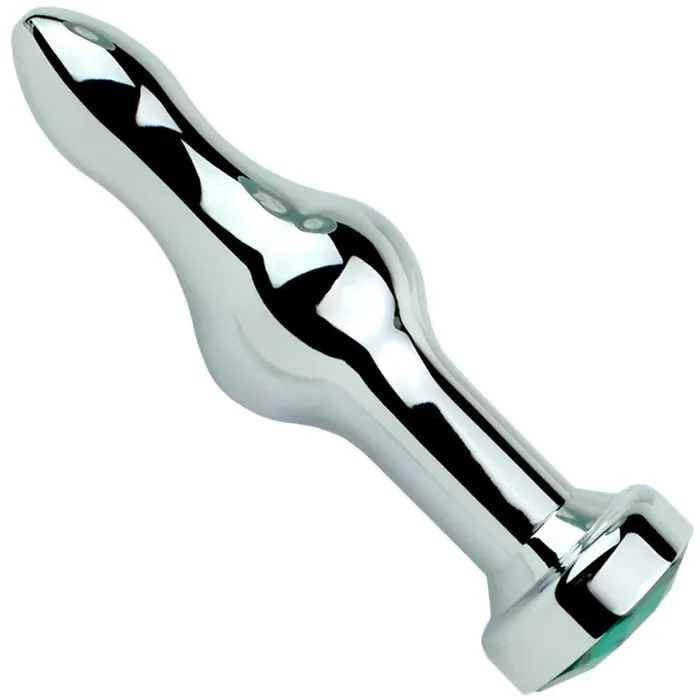 Male Sex Toys Dark Amour Bulbed Anal Plug Has A Stunning Decorative Jewel