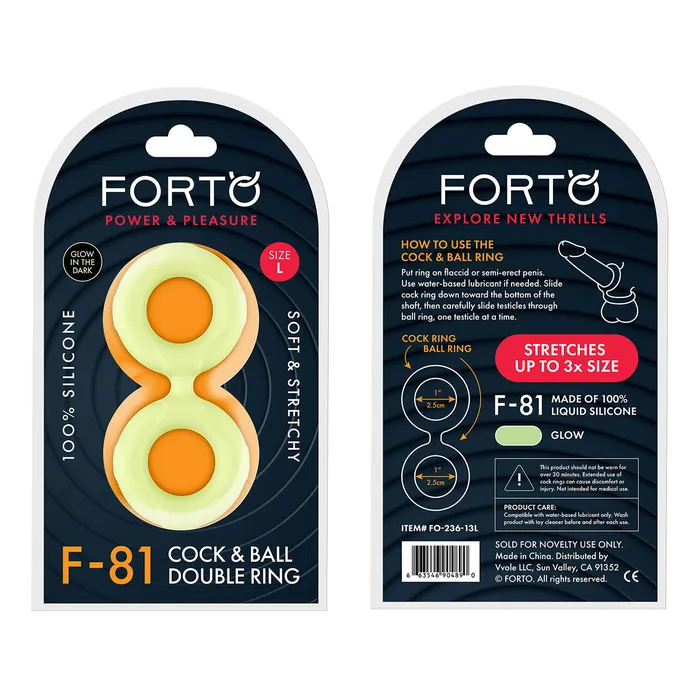 Male Sex Toys FORTO FORTO F81 Double Ring