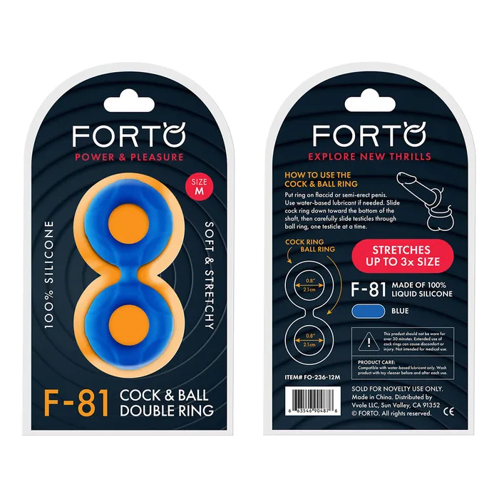Male Sex Toys FORTO FORTO F81 Double Ring